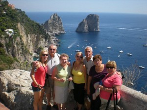 A gorgeous family in Capri with us