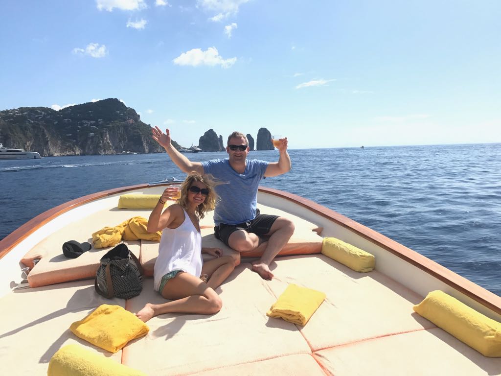 capri boat tour with stop to swim
